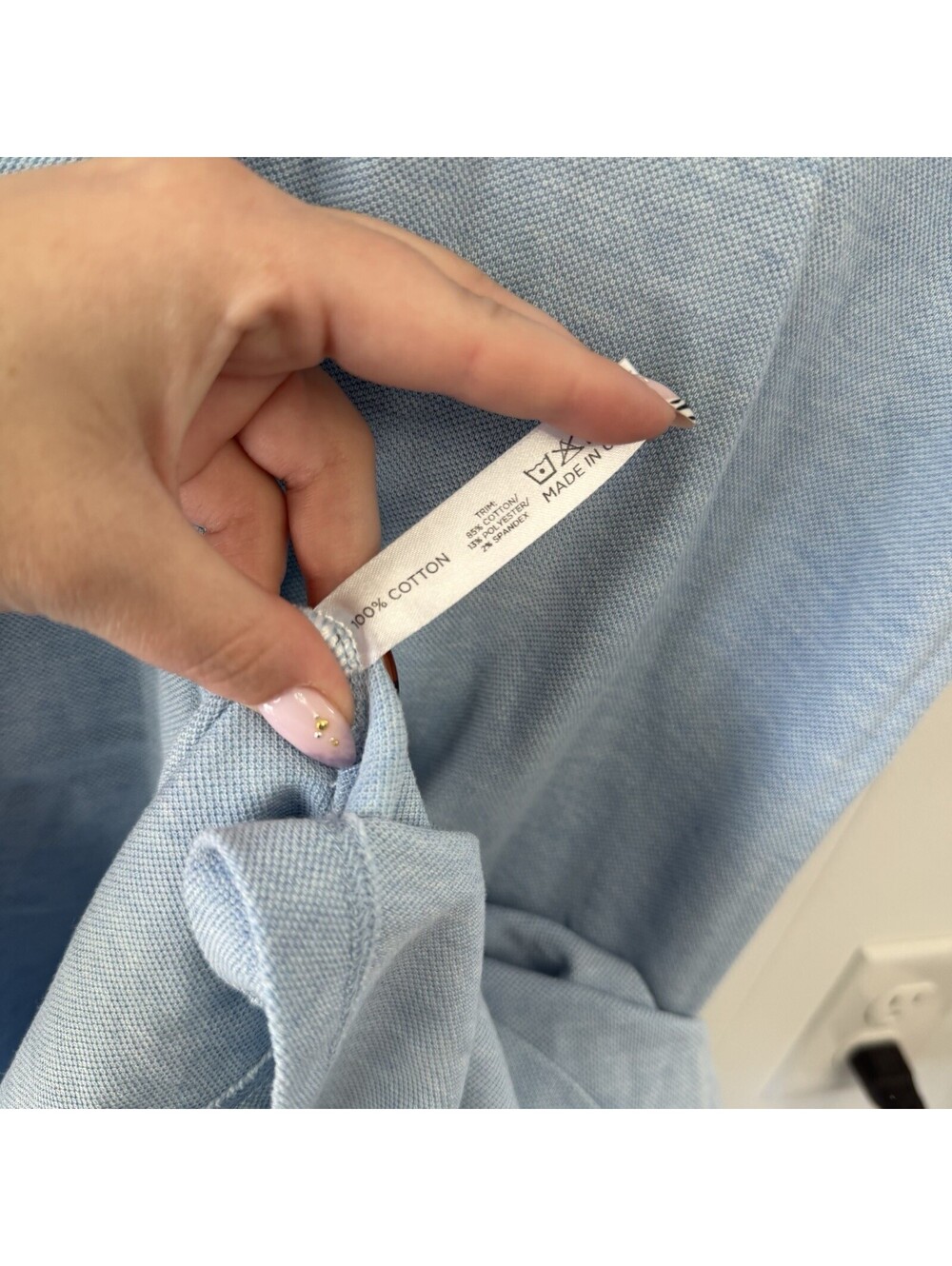 Tuckernuck Pique May Polo Flared Dress in Light Blue Size M - Picture 6 of 6